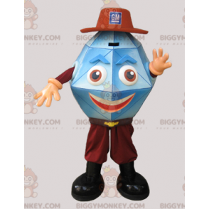 Blue Gemstone Crystal Diamond BIGGYMONKEY™ Mascot Costume -