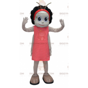 Flirtende og feminin mariehøne insekt BIGGYMONKEY™ maskot