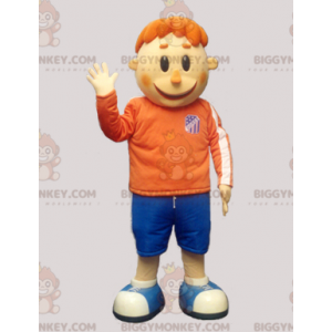 Costume de mascotte BIGGYMONKEY™ de garçon roux en tenue de