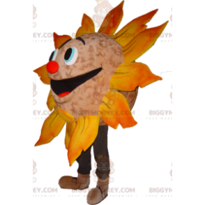 Costume da mascotte BIGGYMONKEY™ del Sole gigante molto