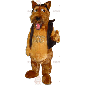 BIGGYMONKEY™ Simpatico costume da mascotte per cane marrone