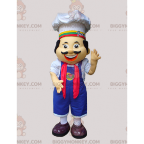 Costume de mascotte BIGGYMONKEY™ de chef cuisinier avec un