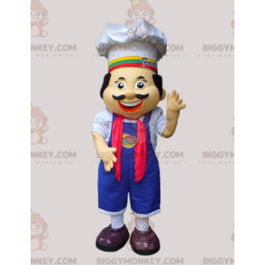 Kocken BIGGYMONKEY™ Maskotdräkt med förkläde och hatt -