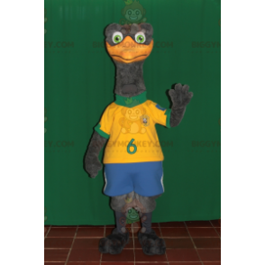 BIGGYMONKEY™ Disfraz de mascota de avestruz gris gigante en