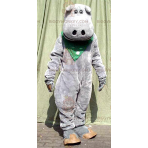 BIGGYMONKEY™ Lindo disfraz de mascota hipopótamo gris -