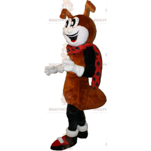 BIGGYMONKEY™ Brown White and Black Ant Mascot Costume –