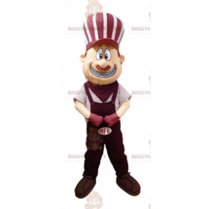 BIGGYMONKEY™ Costume da mascotte uomo sorridente vestito di