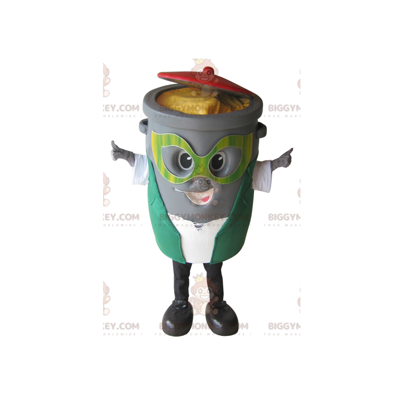 Grå affaldsbeholder BIGGYMONKEY™ maskotkostume - Biggymonkey.com