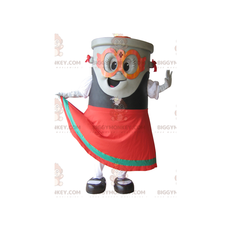 Gray Dumpster Bin BIGGYMONKEY™ Mascot Costume – Biggymonkey.com