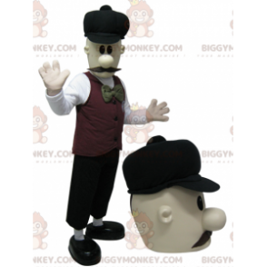 Costume de mascotte BIGGYMONKEY™ d'homme moustachu très