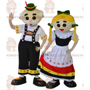 2 tyrolske maskot BIGGYMONKEY™s. BIGGYMONKEY™s traditionelle