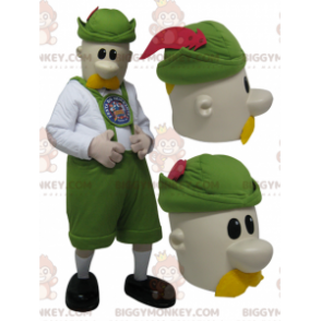 BIGGYMONKEY™-mascottekostuum voor heren, gekleed in Tiroolse
