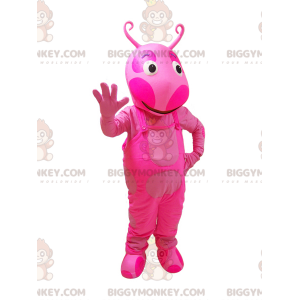 Κοστούμι μασκότ με ροζ πλάσμα BIGGYMONKEY™ με κεραίες -