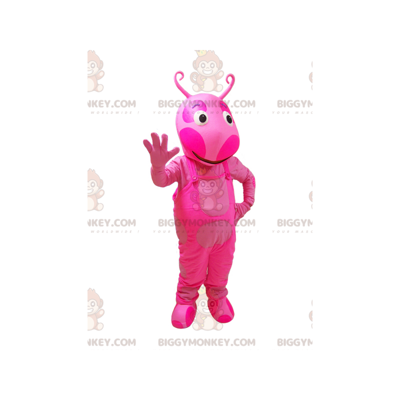 Costume da mascotte BIGGYMONKEY™ insetto creatura rosa con