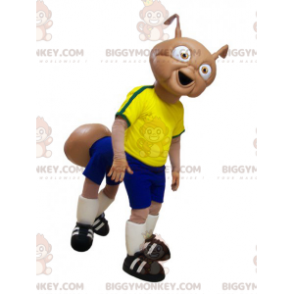 Disfraz de mascota insecto BIGGYMONKEY™ con traje de futbolista