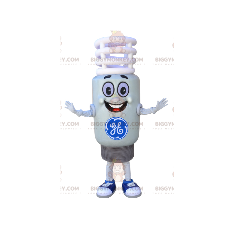 Disfraz de mascota BIGGYMONKEY™ con bombilla de luz blanca