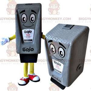 Costume de mascotte BIGGYMONKEY™ de cartouche d'encre grise