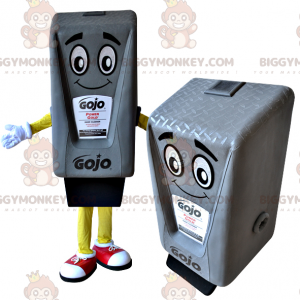 Gigantische grijze inktcartridge BIGGYMONKEY™ mascottekostuum -