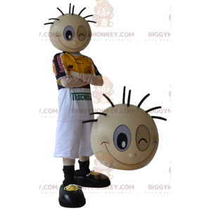 Blinkende sporty dreng BIGGYMONKEY™ maskotkostume -