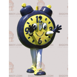 Costume de mascotte BIGGYMONKEY™ de réveil jaune et noir géant.