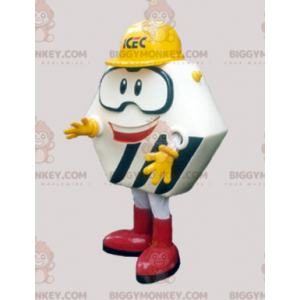 Costume da mascotte Polygon BIGGYMONKEY™ con casco e occhiali -