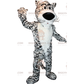 Morbido e simpatico costume da mascotte BIGGYMONKEY™ tigre