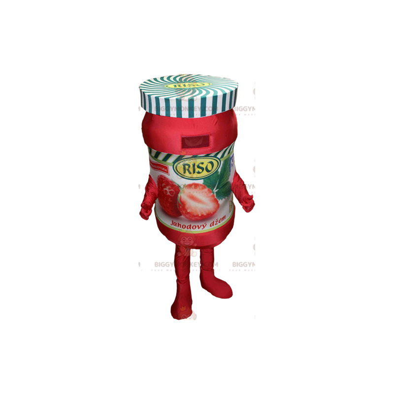 Giant Strawberry Jam Jar BIGGYMONKEY™ maskottiasu -