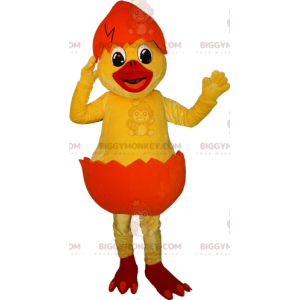 Disfraz de mascota BIGGYMONKEY™ Pollito amarillo con caparazón