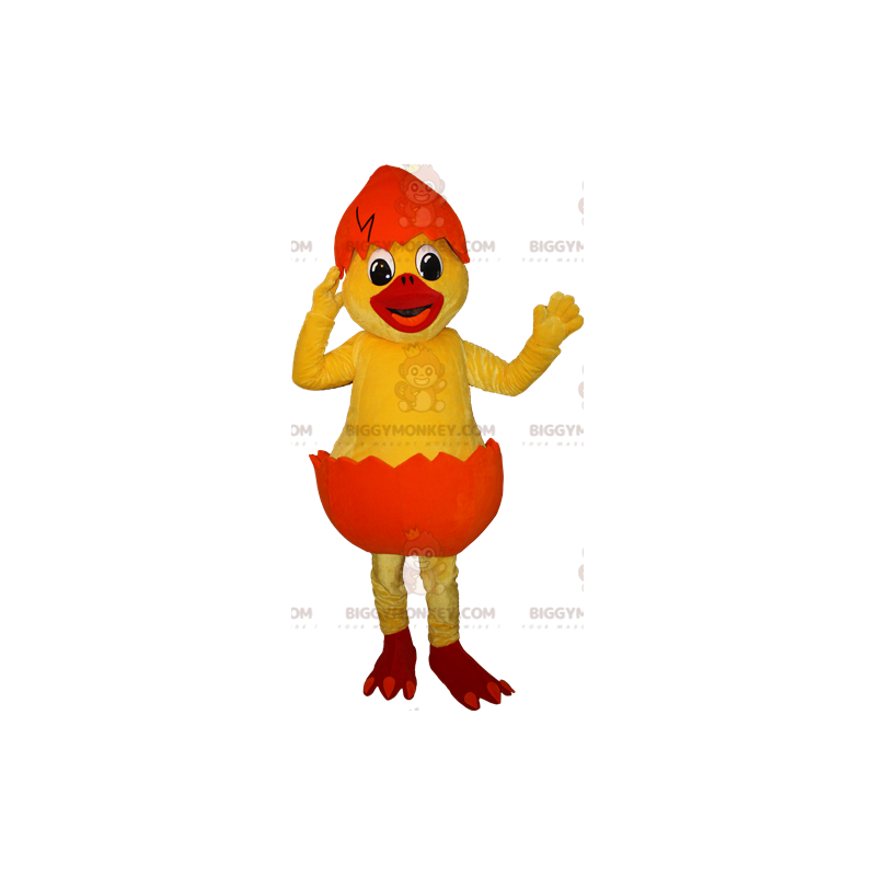 Disfraz de mascota BIGGYMONKEY™ Pollito amarillo con caparazón