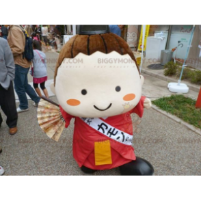 Asian Woman Japanese Girl BIGGYMONKEY™ Mascot Costume –