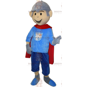 Knight BIGGYMONKEY™ Mascot Costume with Cape and Headpiece –