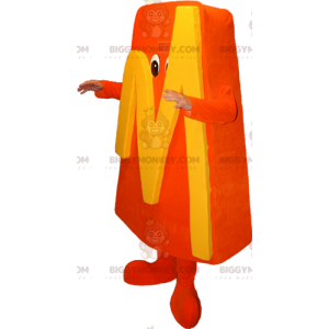 Traje de mascote BIGGYMONKEY™ Orange Man Letter M –