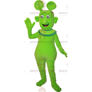 Traje de mascote BIGGYMONKEY™ bonito e sorridente alienígena