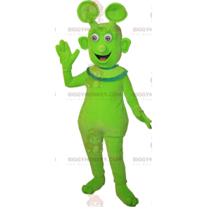 Cute Smiling Green Alien Alien BIGGYMONKEY™ Mascot Costume –