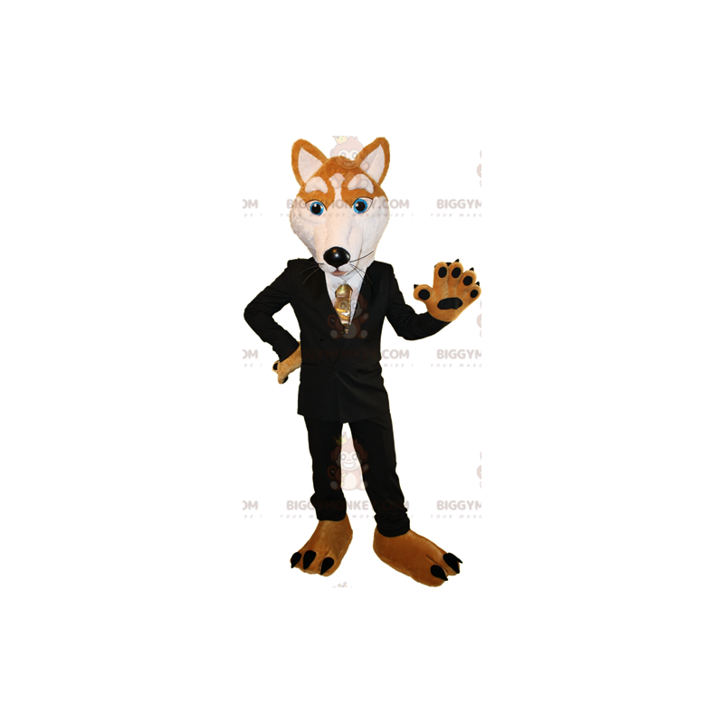 Costume de mascotte BIGGYMONKEY™ de renard orange et blanc