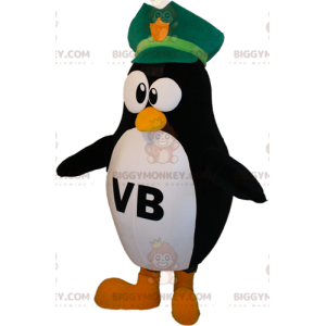 Costume de mascotte BIGGYMONKEY™ de pingouin noir et blanc avec