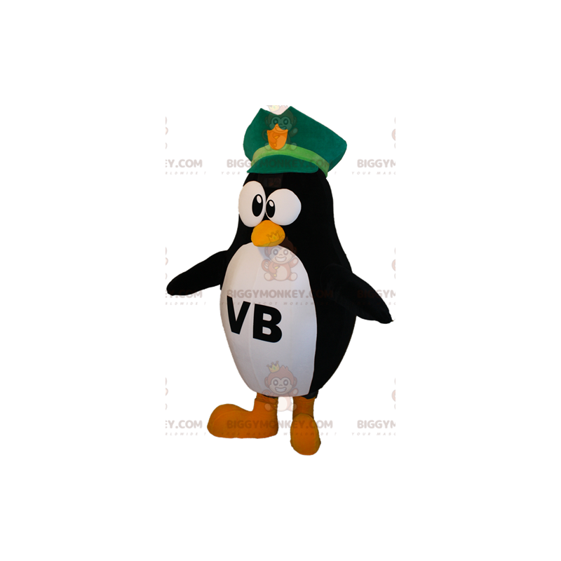 Traje de mascote de pinguim preto e branco BIGGYMONKEY™ com