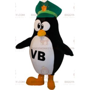Costume da mascotte pinguino bianco e nero BIGGYMONKEY™ con