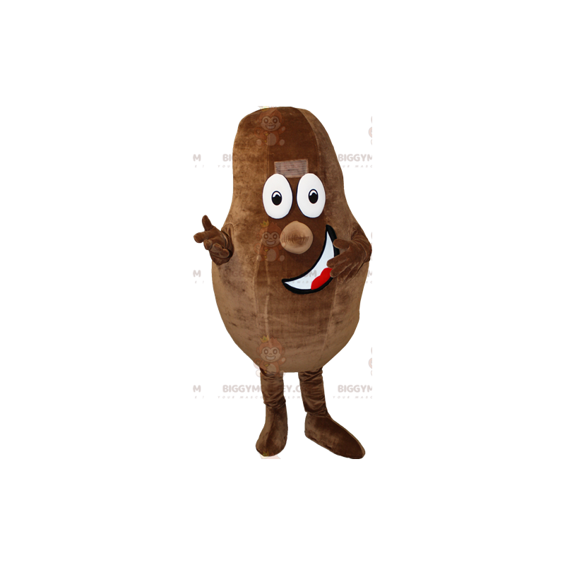 Giant Cocoa Bean BIGGYMONKEY™ maskottiasu. Suklaa BIGGYMONKEY™