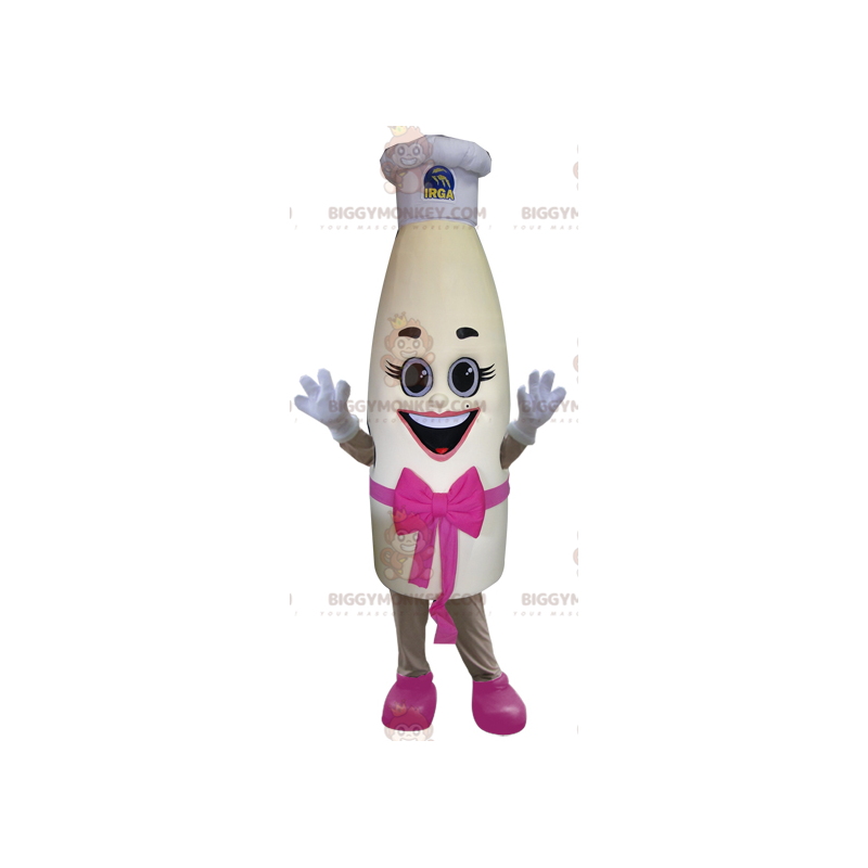 Στολή μασκότ BIGGYMONKEY™ Giant Milk Bottle Mascot με καπέλο -