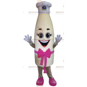 Στολή μασκότ BIGGYMONKEY™ Giant Milk Bottle Mascot με καπέλο -