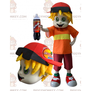 Costume da mascotte BIGGYMONKEY™ per adolescente con dreadlocks