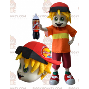 BIGGYMONKEY™-mascottekostuum voor tieners met dreadlocks en