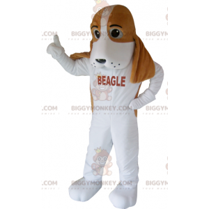 Brown and White Beagle Dog BIGGYMONKEY™ Mascot Costume –