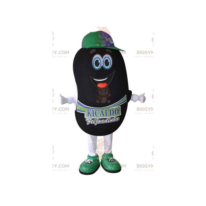 Disfraz de mascota gigante Black Bean BIGGYMONKEY™. Disfraz de