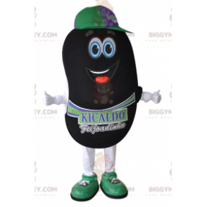 Disfraz de mascota gigante Black Bean BIGGYMONKEY™. Disfraz de