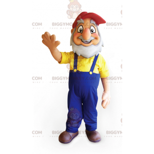 Bearded Grandpa Farmer BIGGYMONKEY™ Mascot Costume With