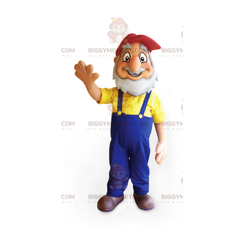 Bearded Grandpa Farmer BIGGYMONKEY™ Mascot Costume With