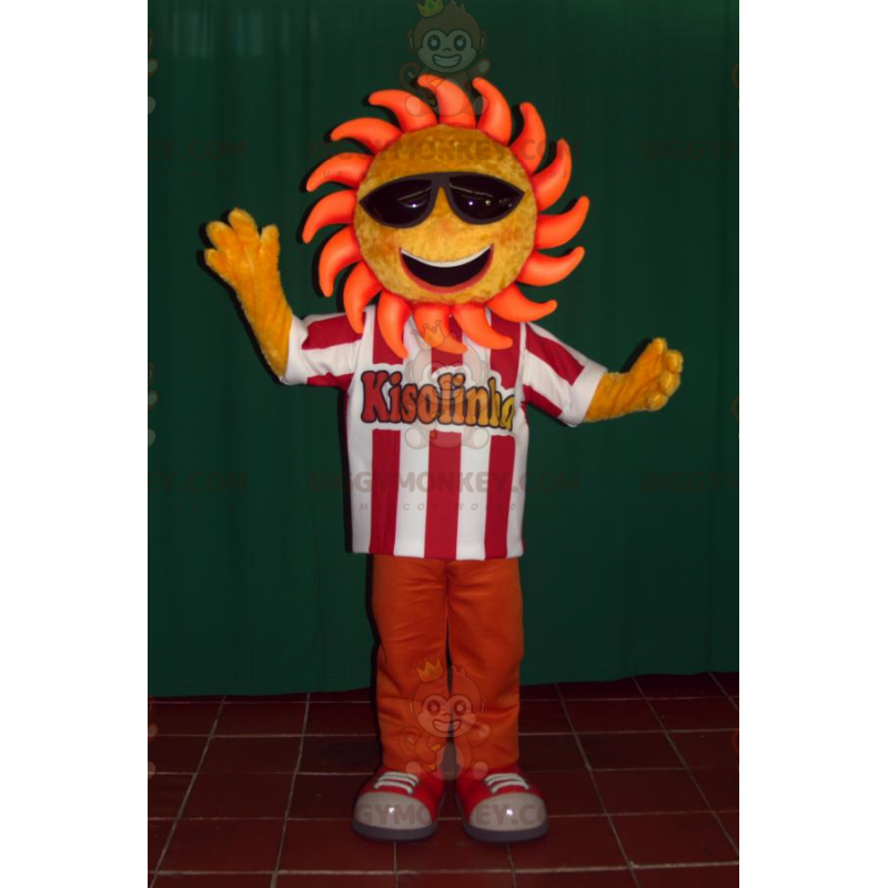 Costume da mascotte leone gigante BIGGYMONKEY™ Formato L (175-180 CM)