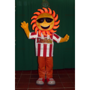 Sun BIGGYMONKEY™ Mascot Costume With Black Glasses -